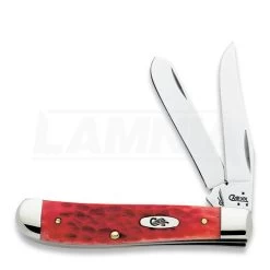 Case Cutlery Mini Trapper Dark Red Bone Pocket Knife 6983