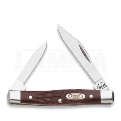Case Cutlery Small Pen Knife Brown Delrin Pocket Knife 00083