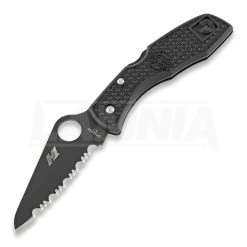Spyderco Salt I Folding Knife, Spyderedge, Black C88SBBK
