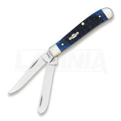Case Cutlery Mini Trapper Blue Bone Pocket Knife 2838