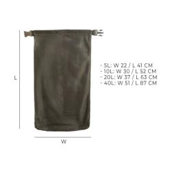 Savotta Rolltop Stuffsack 40L, Mesh -Outdoor Knives & Gear 65065 SAVROLLME40 11